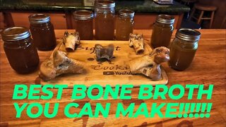 Bone broth using the Instant pot!! How to get double the amount of broth from the same ingredients!!