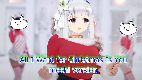 Comedian vtuber shirayuri lily sings All I Want for Christmas Is You - mochi version