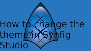 How to change the theme in synfig.