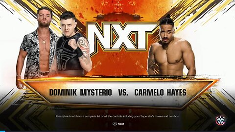 NXT Carmelo Hayes vs X Dominik Mysterio