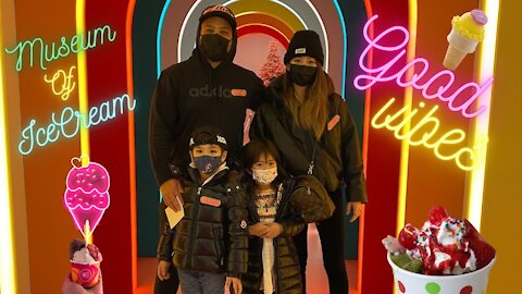 Our First Vlog - Museum of Ice Cream NYC- Family Ice Cream Sunday
