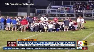 'Freak accident' seriously injures high school football player