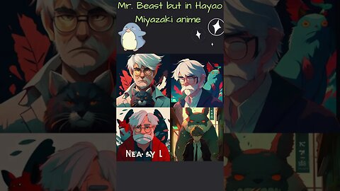 ☘️Did u see Mr BEAST in Hayao Miyazaki anime style🐰🐰