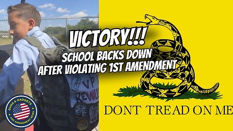 VICTORY! Colorado School Retreats After Violating Student's Rights (Gadsden Flag)