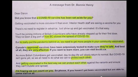 944 - Chinada Government Sends Creepy Vaxx Letters