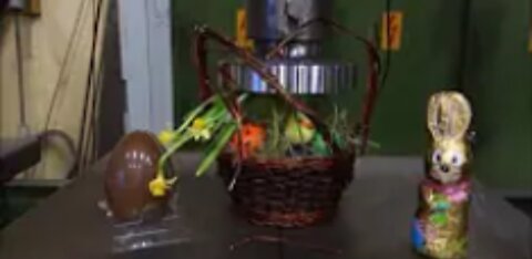 Easter special with hydraulic press