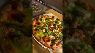 Blaze Pizza with Pesto is SO GOOD