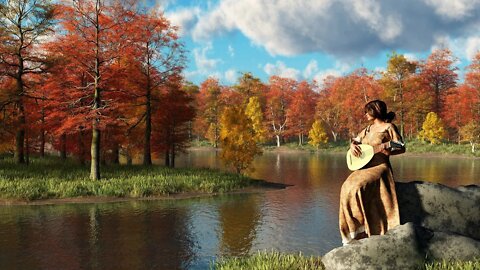 Medieval Autumn Music – Minstrel of Golden Leaf | Celtic, Folk