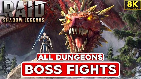 RAID SHADOW LEGENDS - All DUNGEONS Boss Fights Gameplay [4K 60FPS PC]