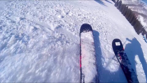 Downhill skiing in Vail, Colorado