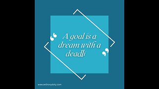 Having a dream is important, but it’s unlikely to ever become reality without action.