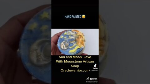 Sun and Moon Soap with Moonstone