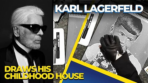 Karl Lagerfeld draws his childhood house