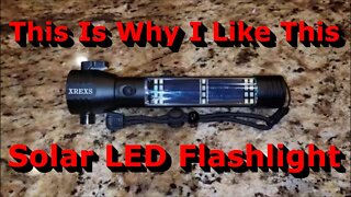 This Is Why I Like This Solar Powered LED Flashlight - Test & Review