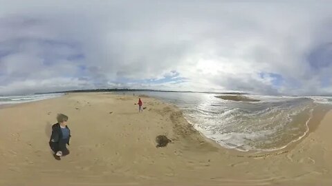 Mallacoota Mouth Opening 20 July 2020 360 VR video 4k
