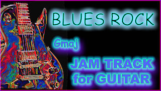 450 BLUES ROCK Jam Track in Gmaj for GUITAR