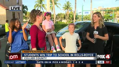 Contest gives two Collier students a trip to school in Rolls-Royce - 7:30am live report