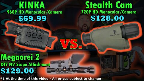 Cheap Night Vision Camera? KINKA vs Stealth Cam Digital Night Vision Monocular Cameras