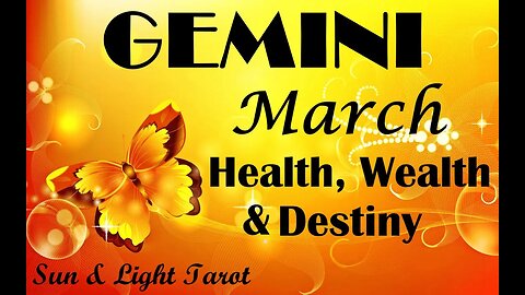 Gemini *The Truth Sets You Free Big Time! True Happiness is Yours!* March Health Wealth & Destiny