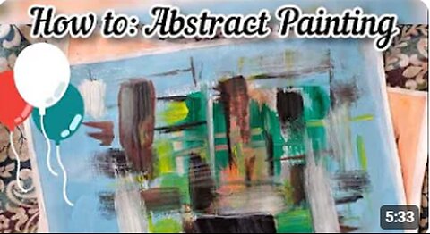 How to do an Abstract Art Painting | Step by Step Instructions | Acrylic Paints | The World of Art