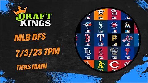 Dreams Top Picks MLB DFS Today TIERS Slate 7/3/23 Daily Fantasy Sports Strategy DraftKings