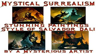 Mystical Surrealism: Canvas of Nightmares: The Artistic Journey of The Veiled Painter, Style of Dali