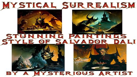 Mystical Surrealism: Canvas of Nightmares: The Artistic Journey of The Veiled Painter, Style of Dali