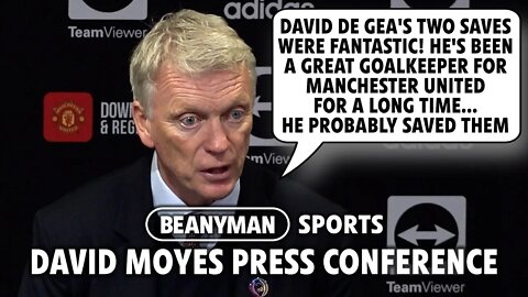 'David de Gea's 2 saves were FANTASTIC! He probably saved them' | Man Utd 1-0 West Ham | David Moyes
