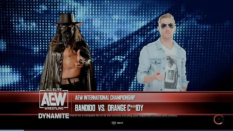 AEW Dynamite Orange Cassidy vs Bandido for the AEW International Championship