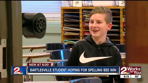 Bartlesville student hoping for Spelling Bee win