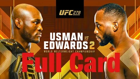 UFC 278 Full Card Prediction