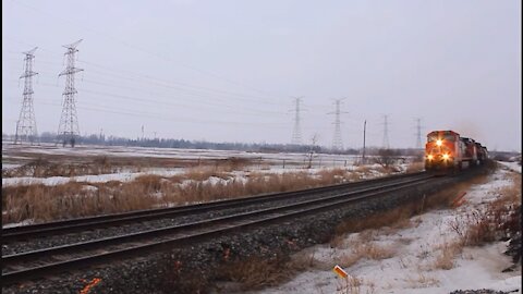 Passing of CN Train - December 2021