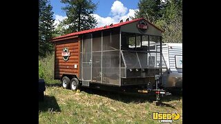 Turn Key - 2010 8' x 18' Log Cabin Style Barbecue Food Trailer for Sale in Arizona