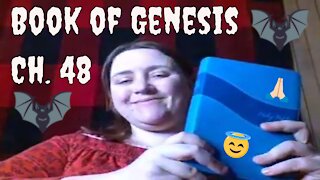 Reading ASMR Book of Genesis Chapter 48 from the NIV Bible in a 2021 Christian Goth Sermon