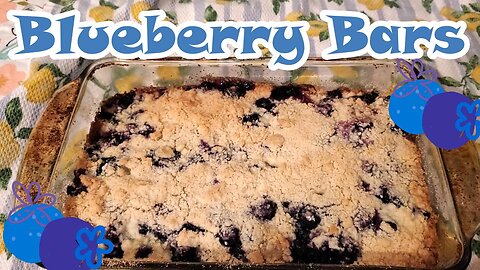 Blueberry Crumble Bars | Easy Dessert | Recipes | Bake with me | Mom Life