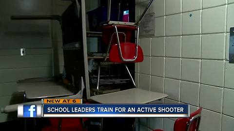 School leaders train on classroom preparedness for active shooter event