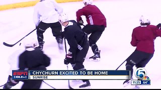 Jakob Chychurn enjoys being back home 3/20