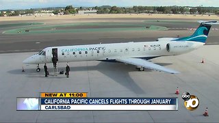 California Pacific Airlines cancels flights in Carlsbad through January