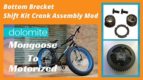 Mongoose To Motorized #5 | Bottom Bracket | Shift Kit Crank Assembly Mod For Two Stroke Engine