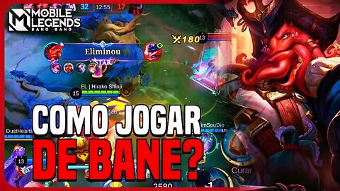 COMO JOGAR DE BANE | COMBO, BUILD, EMBLEMA E GAMEPLAY | MLBB