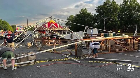 Storm hits fire company's carnival in Hampstead