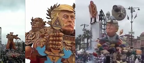 A Parade in Italy ~ Starring 'God Emperor Trump'