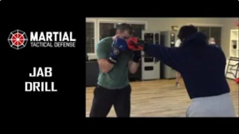 Jab sparring drill