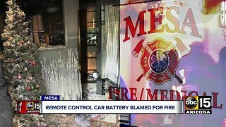 Remote control battery explosion blamed for Mesa house fire