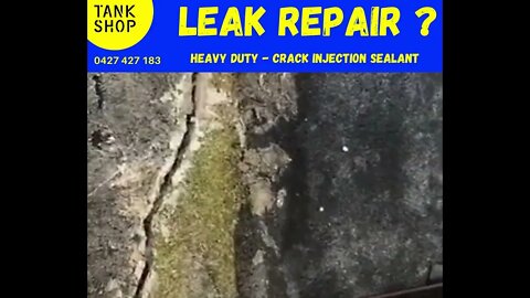 leaking concrete water tank repair process - this video shows how to repair leaking tanks.