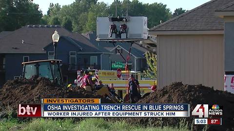 OSHA investigating trench injury