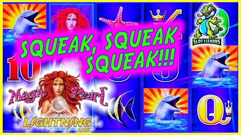 SQUEAKERS SQUEAKERS SQUEAKERS! WINNING BIG! Lightning Link Magic Pearl Slot