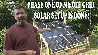 My Off Grid Solar System is Finished! Let's take a look at this homebuilt power station.