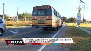 Civil rights complaint over courtesy busing removal