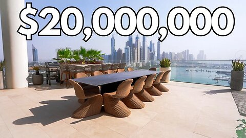 Inside A $20,000,000 Million Penthouse In Dubai With An INFINITY POOL Overlooking The Marina!